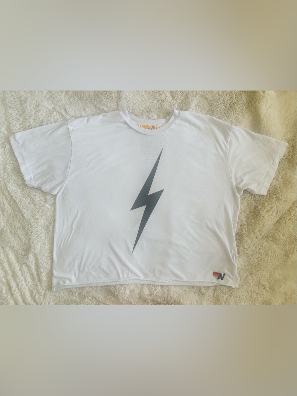 Aviator Nation BOLT TEE - WHITE SIZE: XL